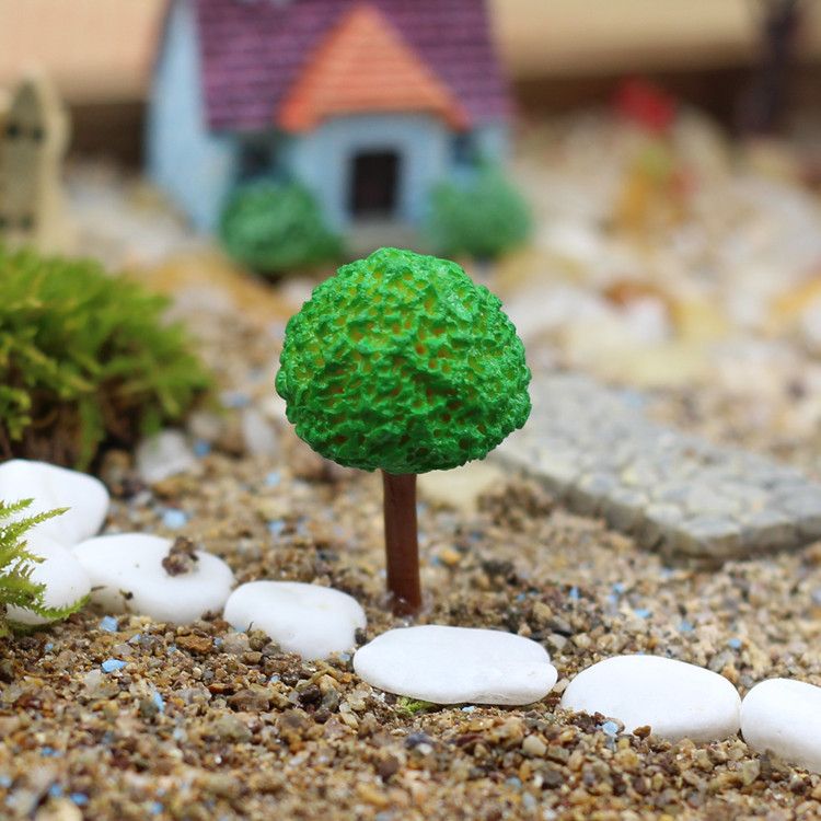 微景观材料 造景树过道树 沙盘树 多肉植物造景塑料工艺摆件