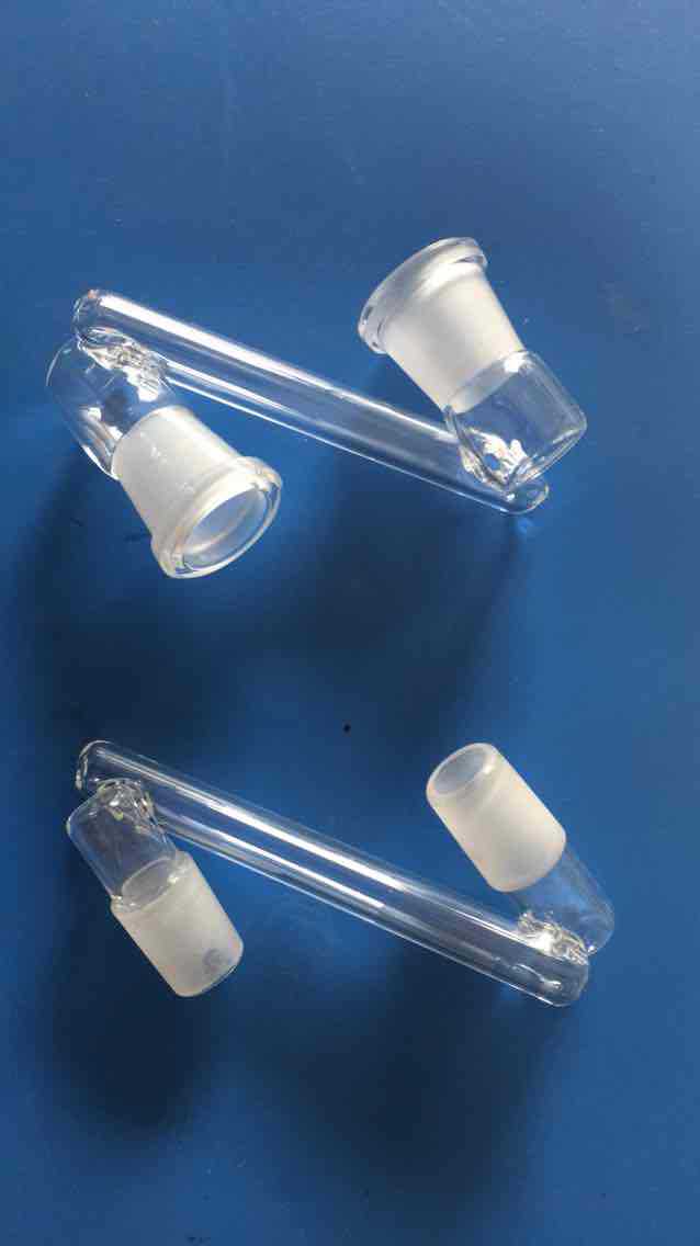 厂家直销glass pipe 玻璃烟具转换器 各种接口定做玻璃水烟壶
