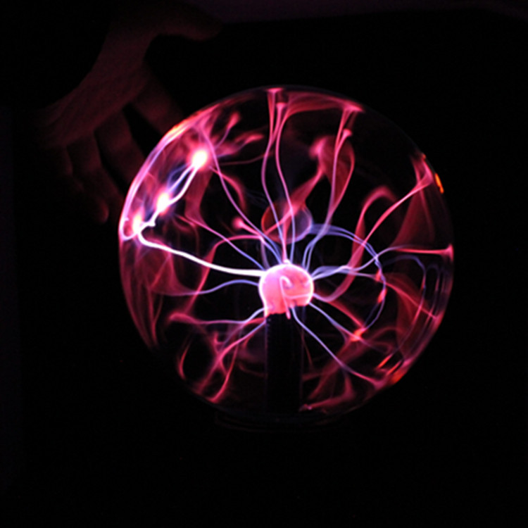 静电球魔灯离子球电光球闪电球辉光球4寸红.蓝光