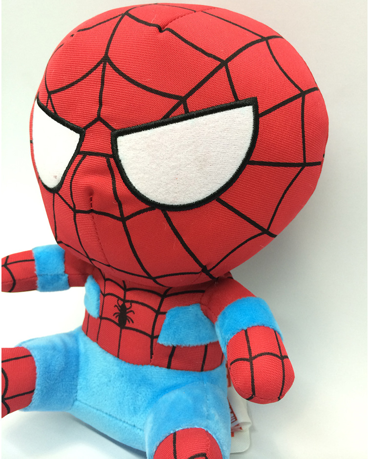 复仇者联盟q版蜘蛛侠毛绒玩具公仔来 图来样定制加工oem代工