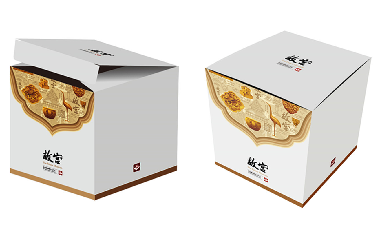 简洁大方故宫礼品包装盒设计制作 高档纸质礼品包装盒一个起做