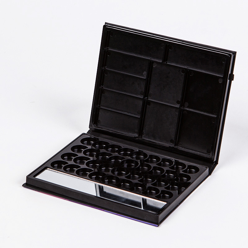 定 制经典小方形眼影盒 欧美热销36格彩妆腮红眉粉化妆盒厂家直销