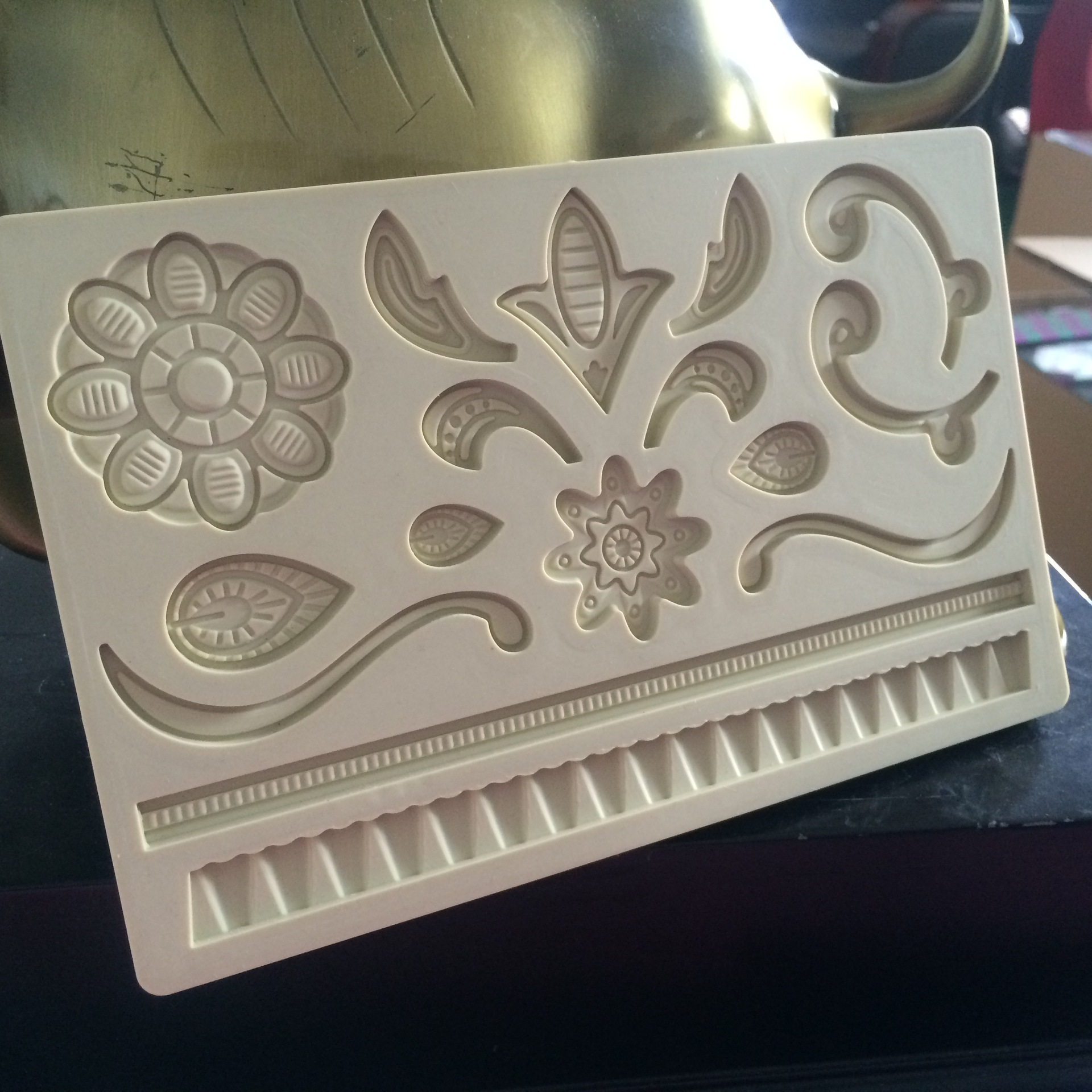 新品硅胶翻糖模具 压花模具 印花模 蛋糕装饰配件 c026