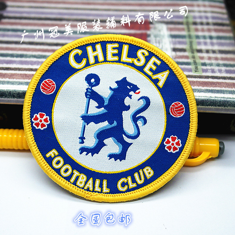 定做校服圆标 电脑织唛 圆形锁边肩章 徽章