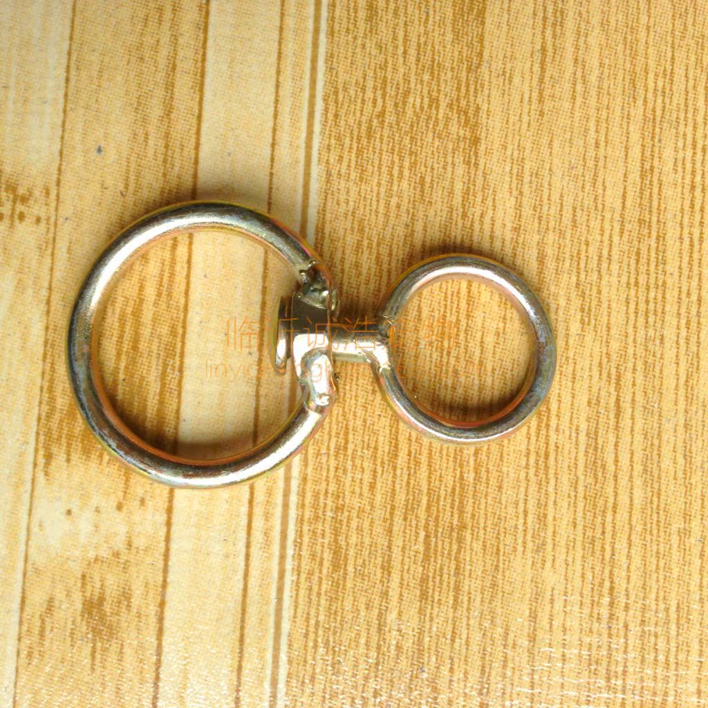 现货批发宠物旋转环 8字型双圈圆环宠物牵引带替换零件转环