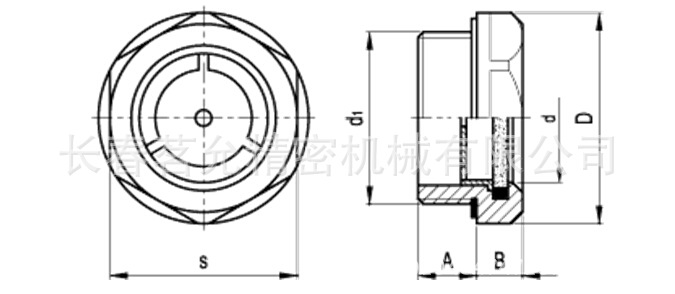 进口 GN 743.3 耐高温180°油位指示器  纯玻璃观察窗