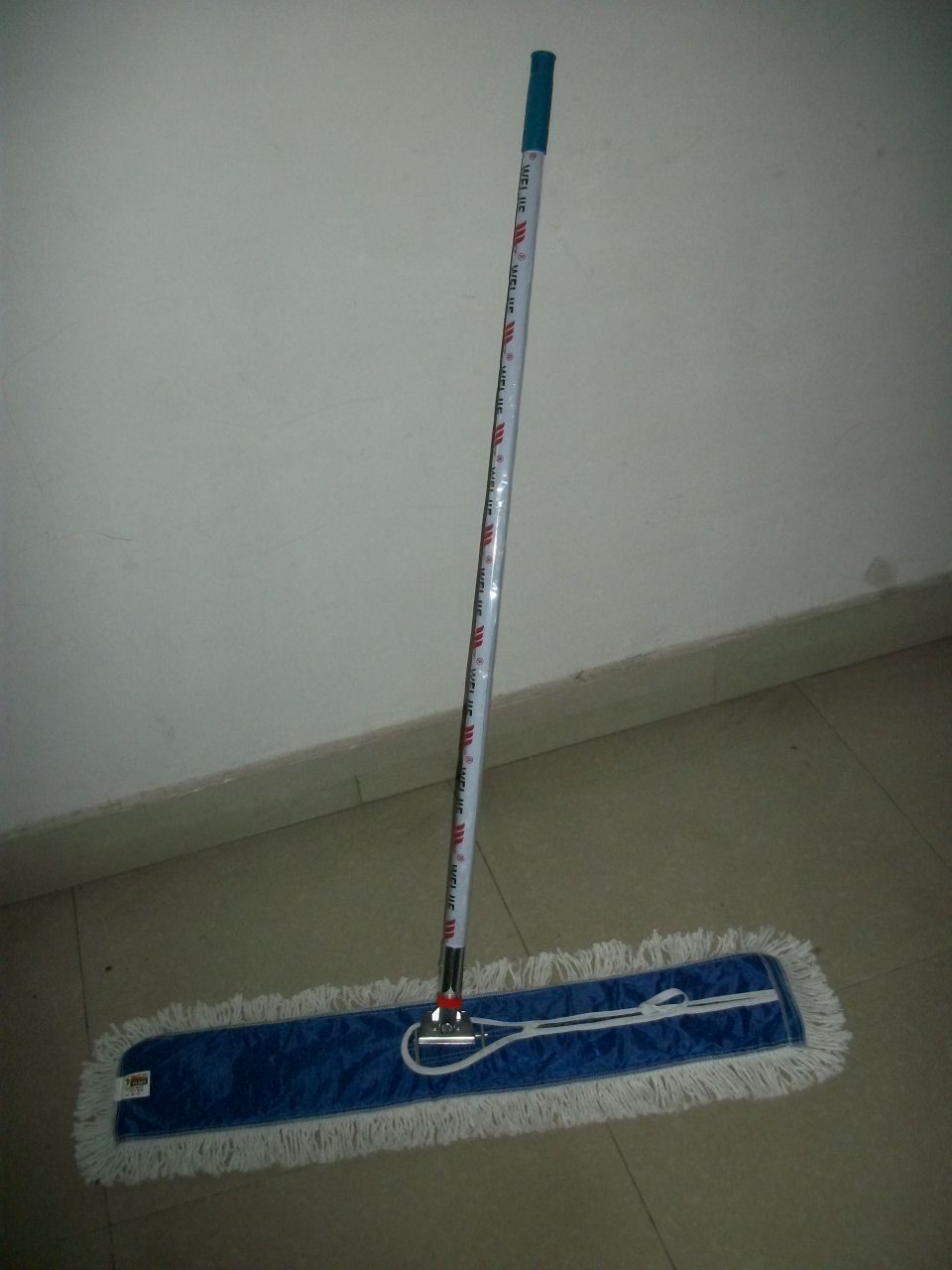 厂家直销威洁小头铁柄铁尘推尘拖柄厚铁25管坚固双色通用批发