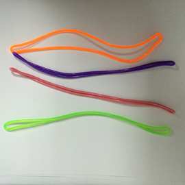 新款透明pvc挂绳 服装服饰透明蓝色吊绳pvc透明绳