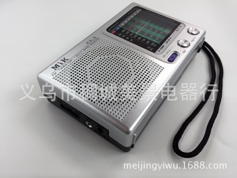 KK9 FM(TV)/MW/SW1-7/9波段收音机 迷你老人收音机 KK9收音机详情图5