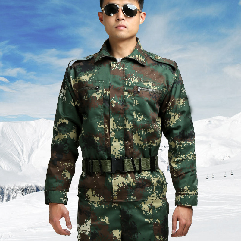 二炮迷彩服 丛林夏迷彩服 丛林迷彩作训服套装 户外