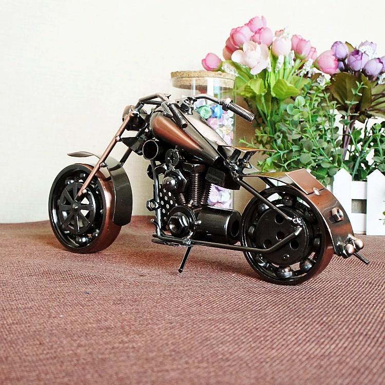 一件代发 大号摩托车模型 工艺摆件