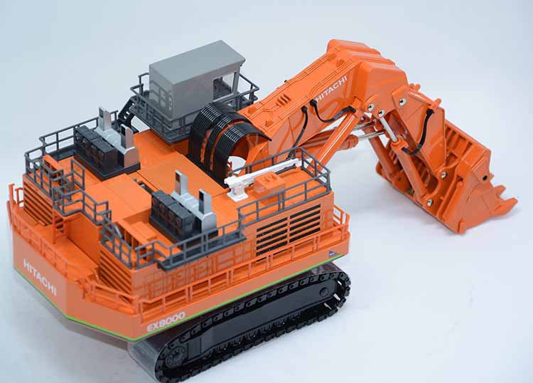 原厂日立hitachi ex8000超大型正铲矿山挖土机挖掘机模型 1:87