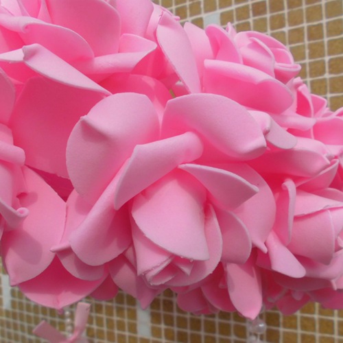 结婚新房布置拉花婚庆花球纱缦婚房店面装饰 大号花环3色