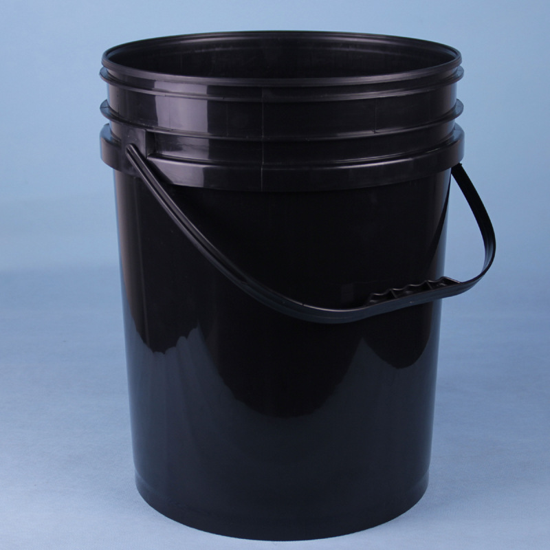 厂家直销20l塑料桶黑色pp上海化工塑料桶涂料桶20公斤机油桶批发