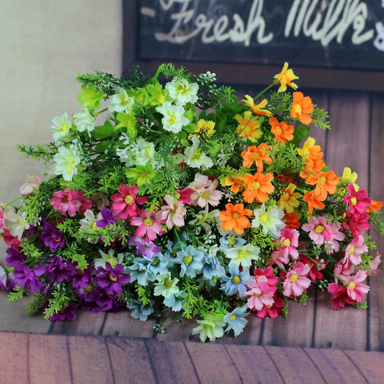 淘宝爆款 田园必备 厂家直销批发仿真花 跳兰菊 跳舞菊仿真花-中国寿