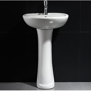 陶瓷立柱盆 陶瓷洗脸盆 小巧柱盆108