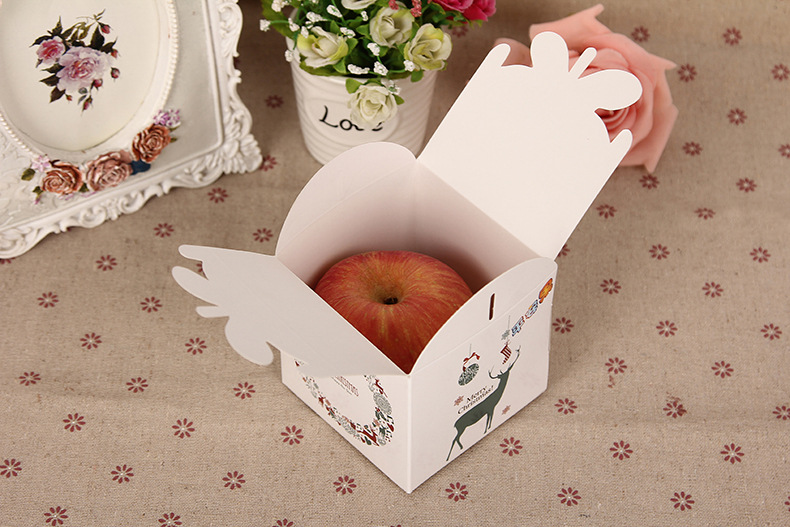 【厂家直批 现货 圣诞节苹果盒子 苹果包装 纸盒平安夜礼品盒 特厚】