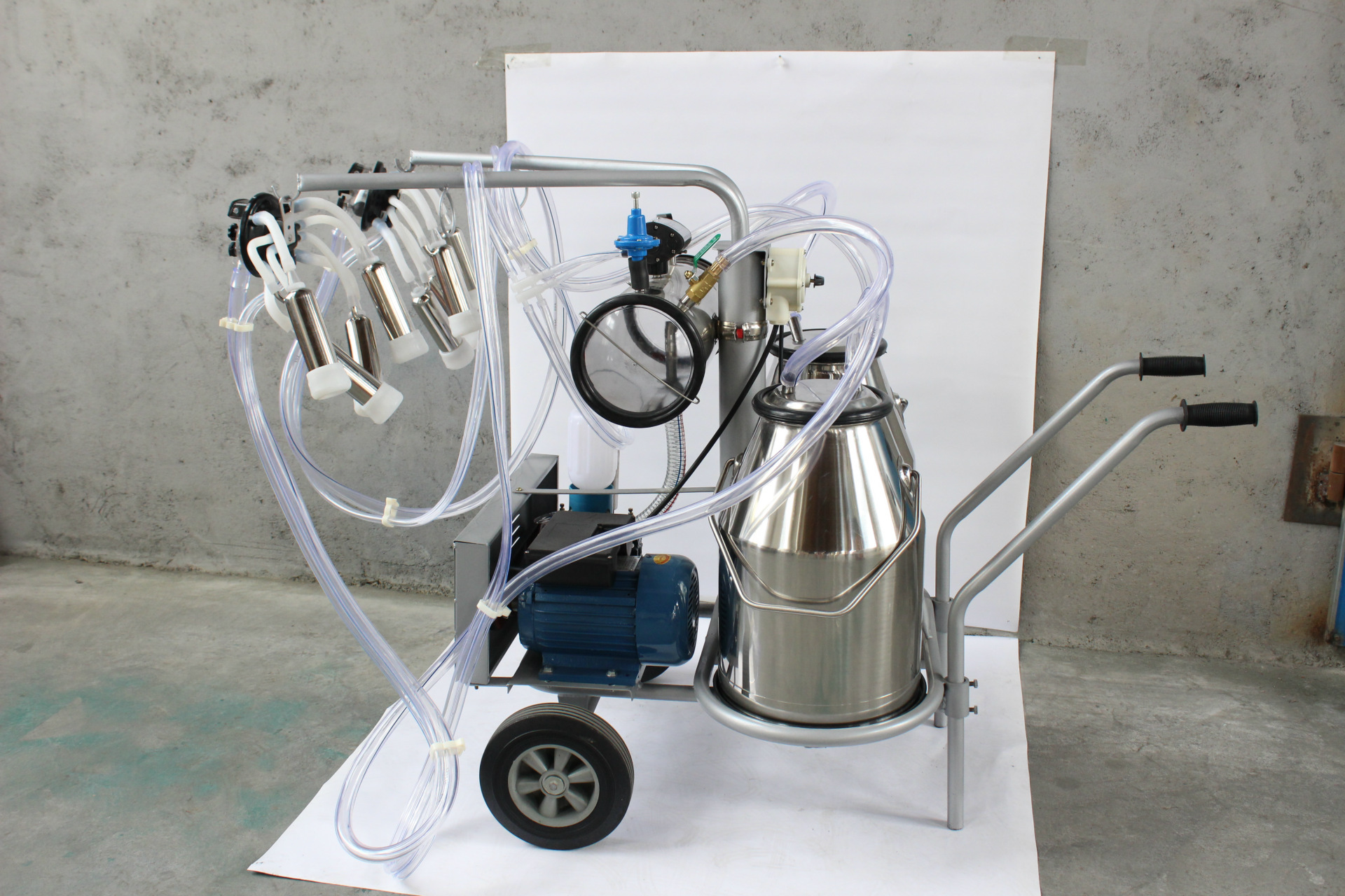 供应 家用真空脉动式双桶牛用挤奶机 奶牛吸奶器 自动化挤奶机器