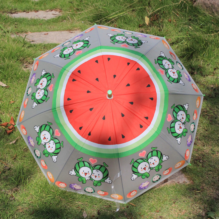 r1802 儿童雨伞 创意卡通晴雨伞定制 义乌防紫外线自动地摊伞批发