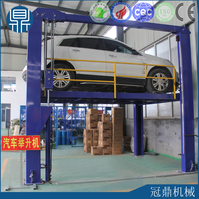 固定汽车升降平台 双体导轨式提升机 厂家定做 汽车楼层升降机