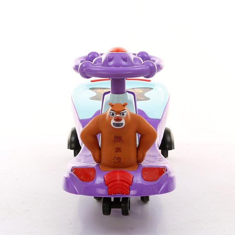 儿童熊出没扭扭车带音乐宝宝玩具静音摇摆车