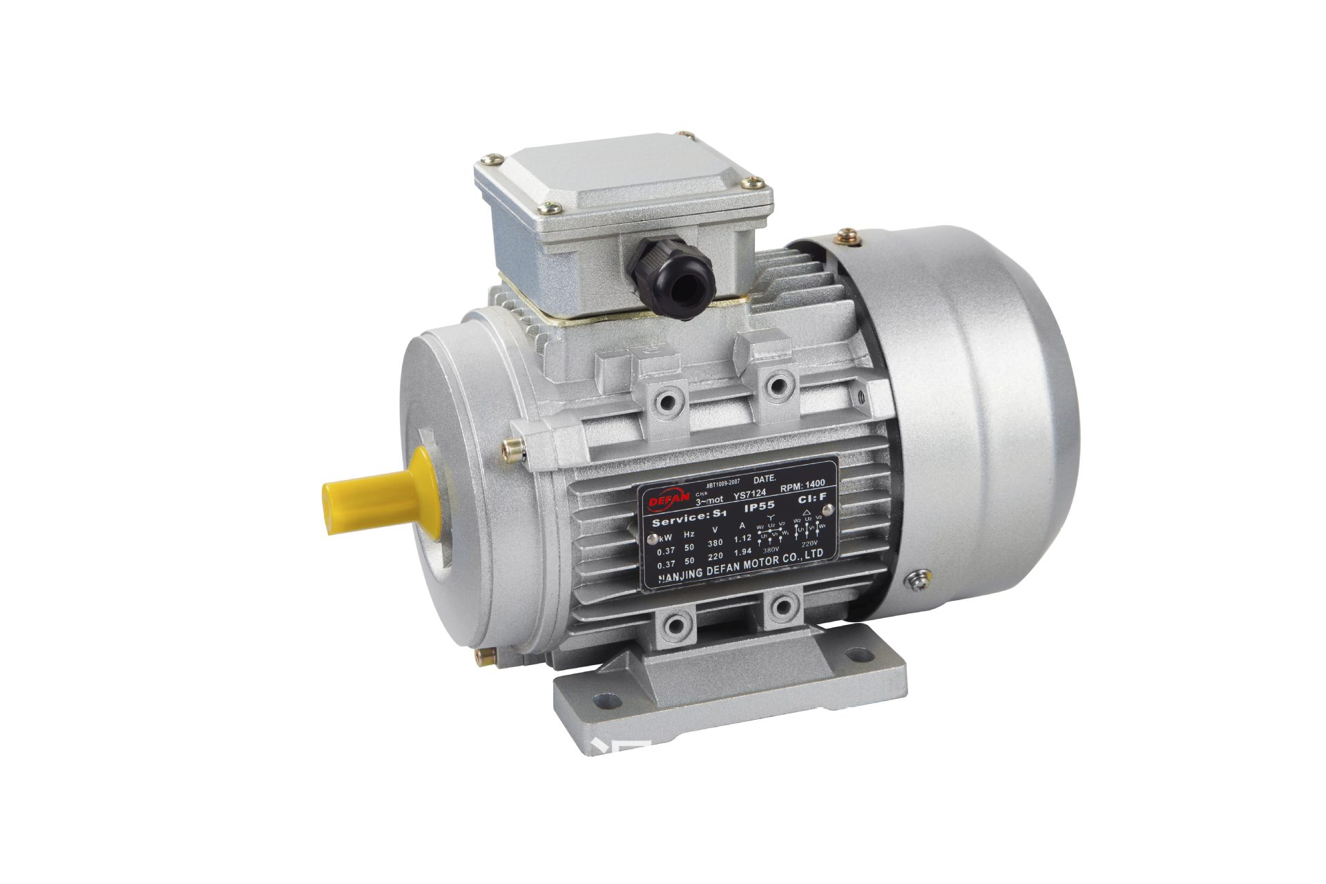 ys-7144-b3铝壳三相异步电动机 国标三相电机 750w三相异步电机