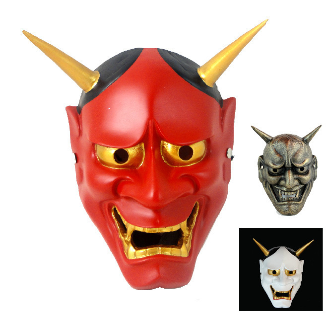 化妆舞会面具工艺品 般若主题面具 日本佛教鬼首般若面具树脂面具