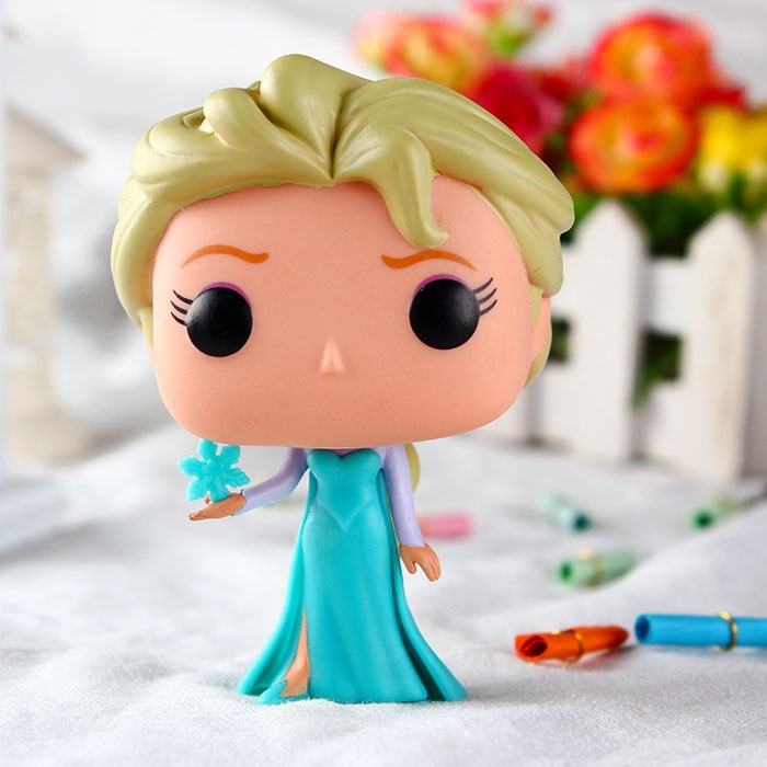 funko pop q版冰雪奇缘手办 安娜摆件 艾莎公仔 精美盒装特价
