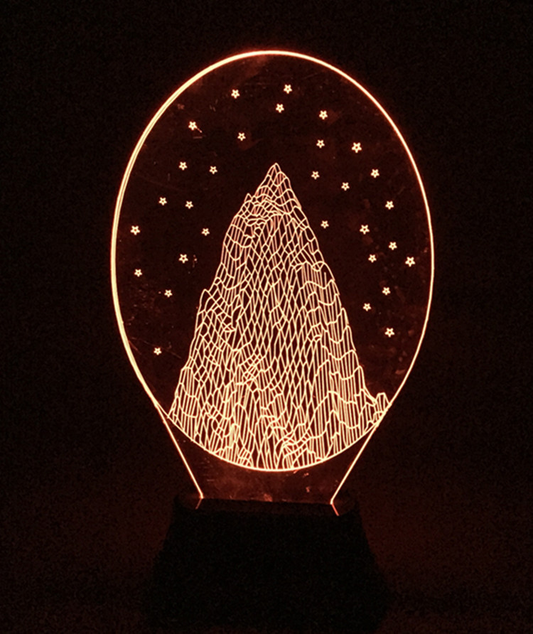 厂家定制led3d立体梦幻灯系列星空造型视觉创意礼