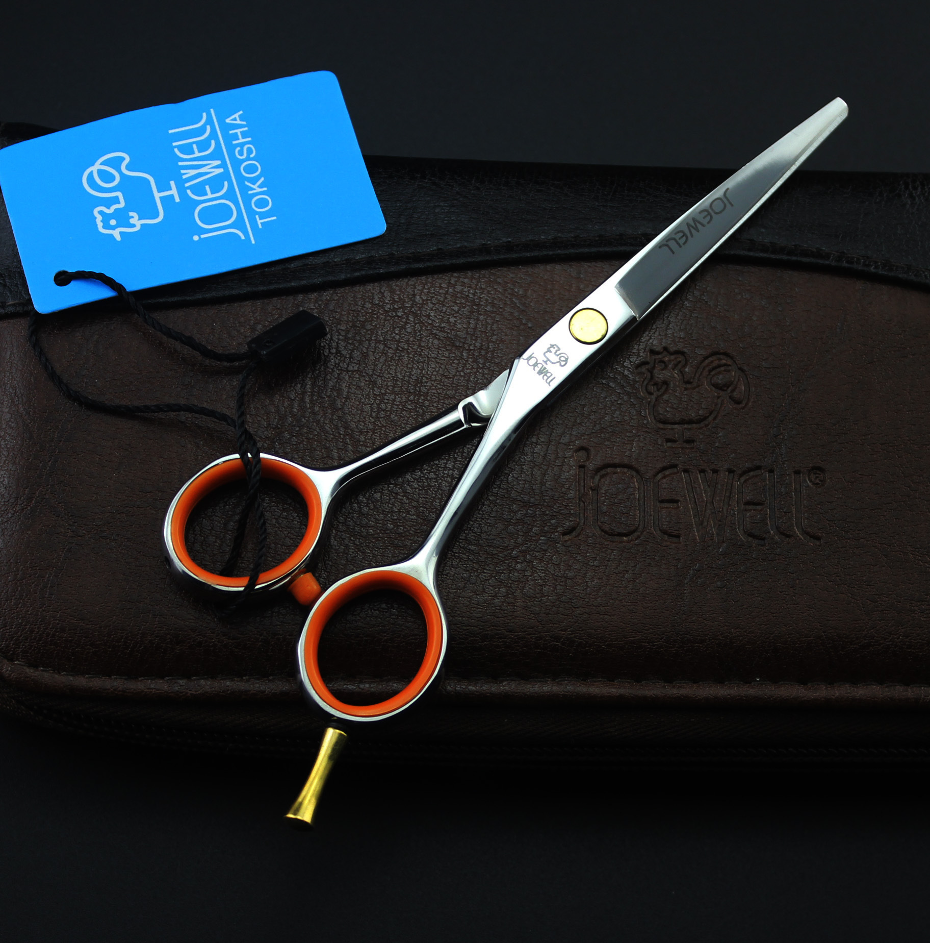 5寸 鸡牌 个性 美发剪刀 理发剪 平剪 刘海剪 牙剪 打薄