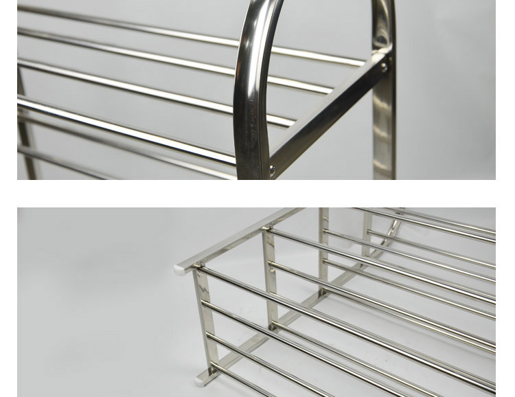 全不锈钢鞋架 多功能置物架 四层 节省空间 时尚 家用 .