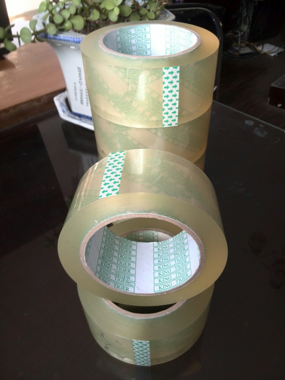 透明胶带批发大卷宽胶带淘宝快递打包胶带纸胶布4.8封箱带6cm4.