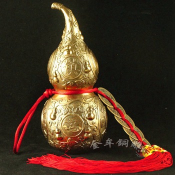 大号纯黄铜八卦葫芦摆件宝葫芦金属挂件吉祥平安寓意-阿里巴巴