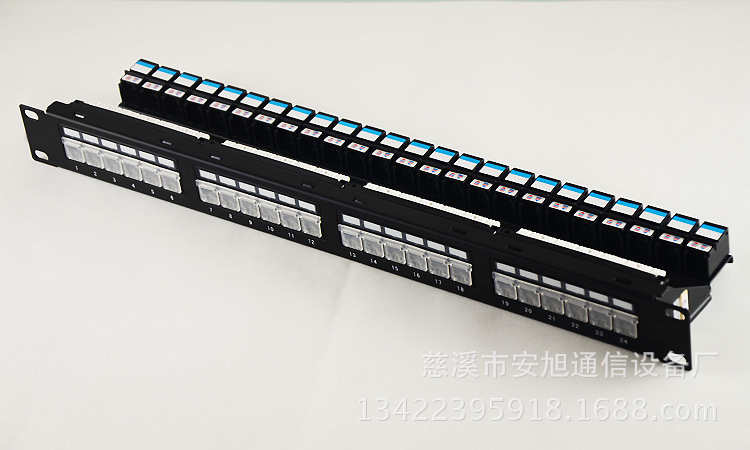 智能配线架 六类24口配线架 千兆24口配线架 led灯配线架 可定牌