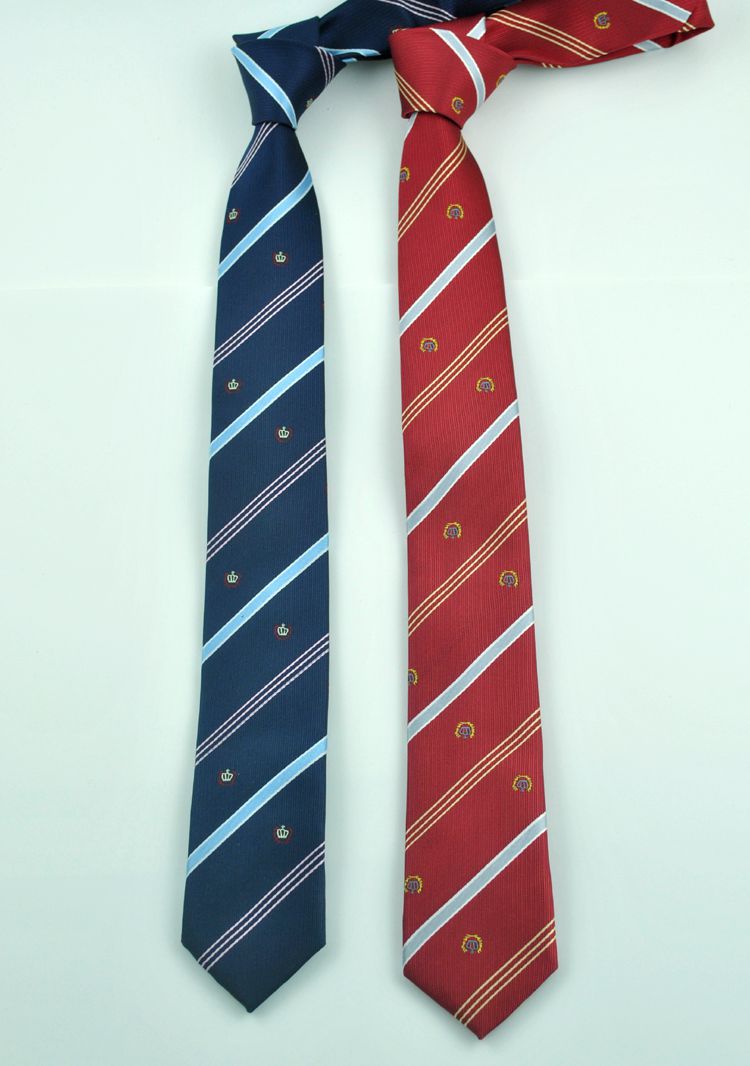 5cm皇冠刺绣花休闲窄领带新款时尚帅气学院风提花领带