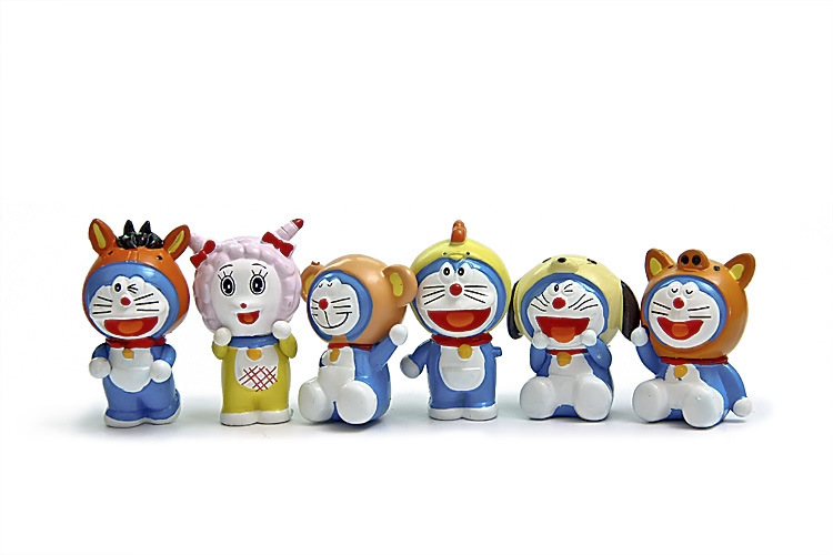 爆款24款哆啦a梦机器猫叮当猫大组合diy花束造景公仔摆件批发