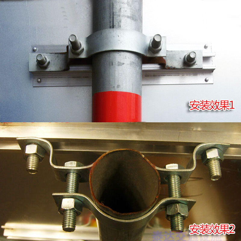 双面抱箍 交通标志牌 安装配件 辅助 安装五金 镀锌 标牌制作厂家
