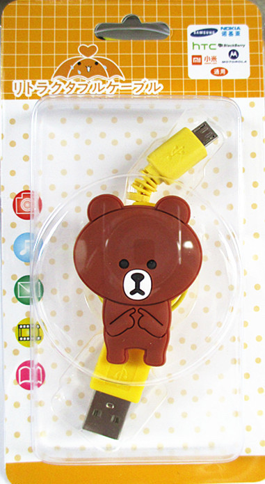 卡通伸缩数据线_厂货直销可爱卡通伸缩数据线