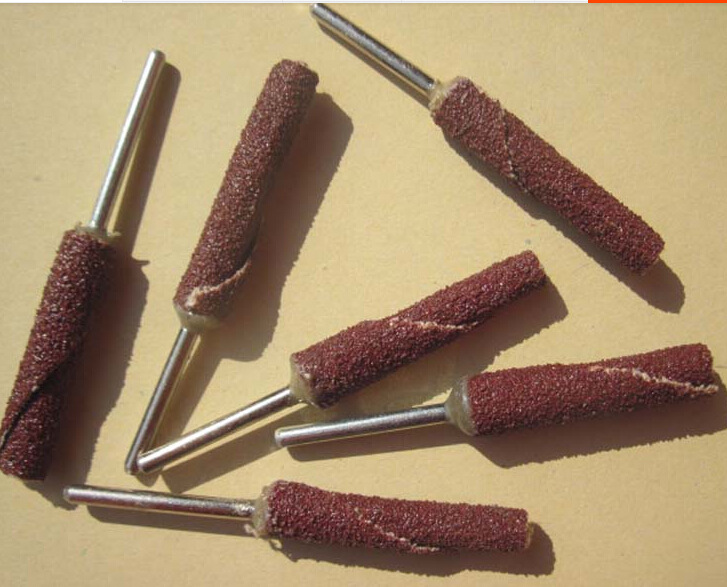 圆柱带柄页轮砂布磨头抛光磨头百叶磨头砂纸棒百页轮电磨头