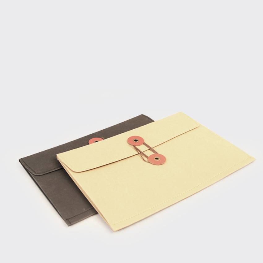 文件袋 不纸如此小号横式绕绳资料袋可水洗牛皮纸档案袋 办公批发