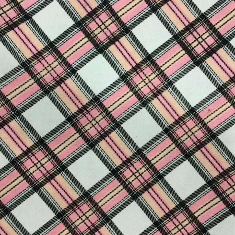 正丰帆布英伦格子帆布印花