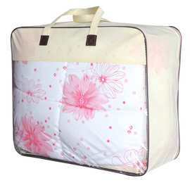 收纳袋子pvc钢丝包定制无纺布四季袋子被子包装袋钢丝包