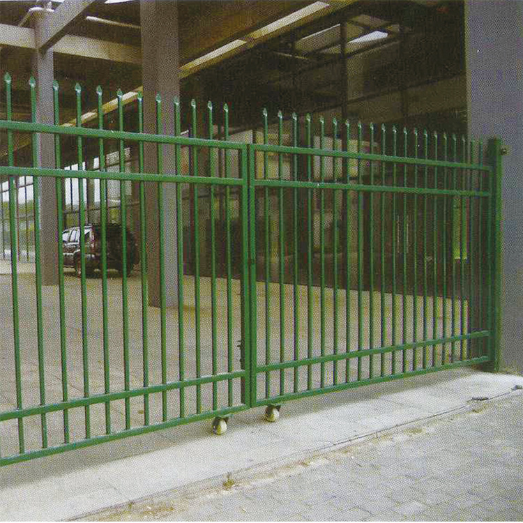 生产供应 梯形别墅防盗锌钢护栏 小区锌钢铁艺大门