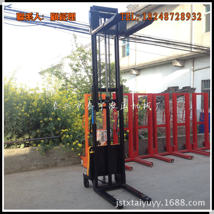 【特价促销】1.5吨2米双门架电动液压堆高车 电动铲车 仓储搬运车