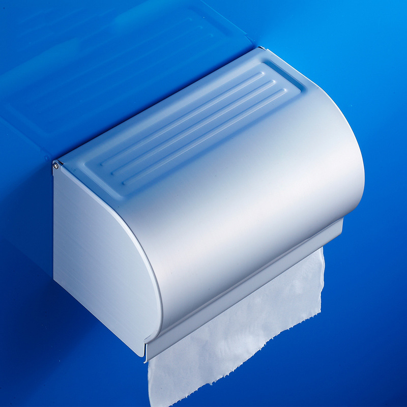 优立拓卫生间厕纸盒太空铝纸巾架防水厕纸架卷纸盒厕所浴室手纸盒