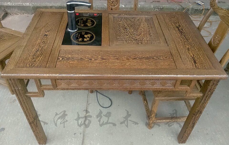 明清古典家具鸡翅木茶桌实木小茶几红木仿古茶台高档泡茶桌特价