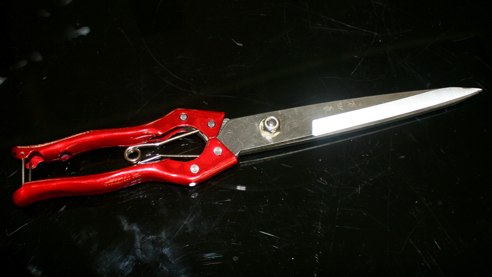 临沂批发万豪牌手动羊毛剪刀送配件 宠物剪弹簧剪