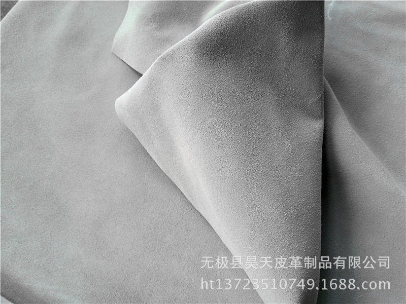 反绒皮 二层牛皮现货特卖翻毛皮料真皮面料 鞋材箱包牛反毛皮革