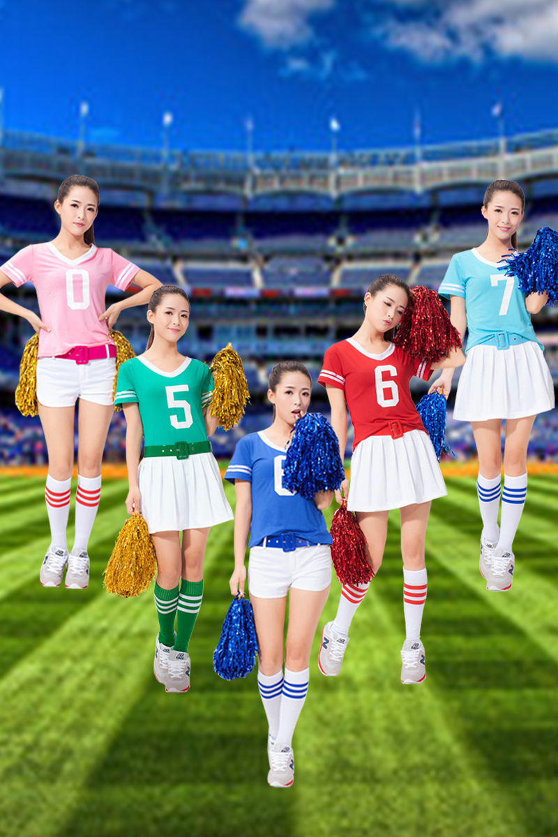 2015秋冬足球宝贝服装装拉拉队表演服男女舞台装套装ds演出服
