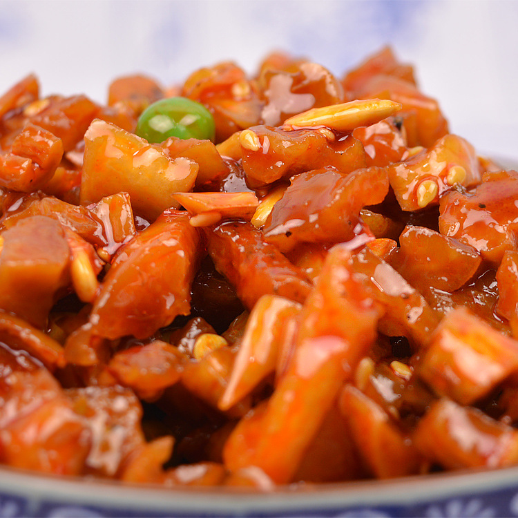 【厂家直销五仁酱丁农家自制酱菜咸菜下饭菜 早餐伴侣八宝菜350g】价